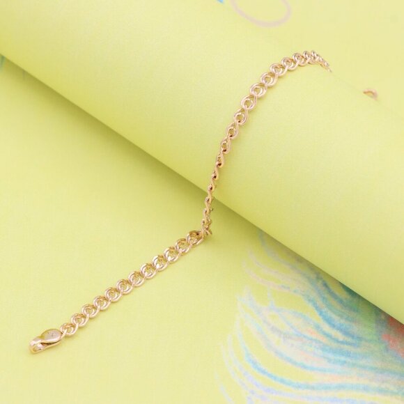 "Elegant Rose Gold Plated Link Chain Bracelet for Women, XPBL0877 - Picture 2 of 12